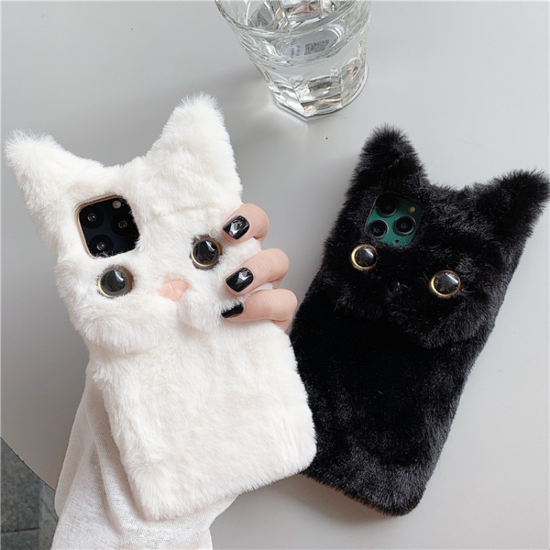 3D Cute Cartoon Cat Furry Plus - огляд і ціна Phone Cases Iphone 13