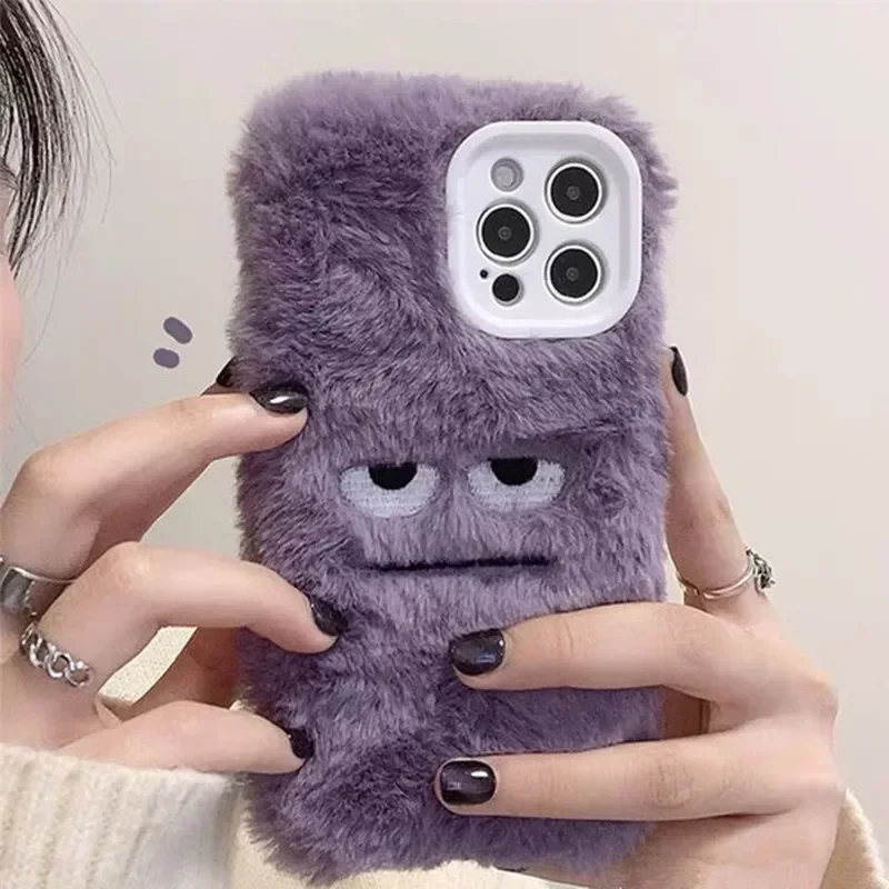 Cute Monster Plush Fluffy Phon - огляд і ціна Phone Cases Iphone 13