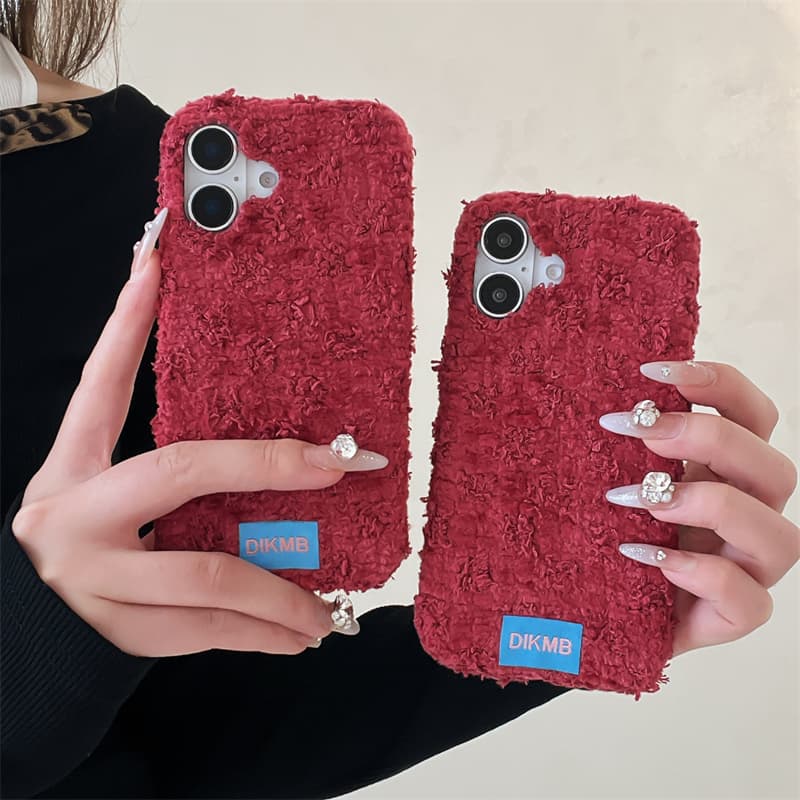 Angora Red Fuzzy Phone Case fo - огляд і ціна Phone Cases For Iphone 16